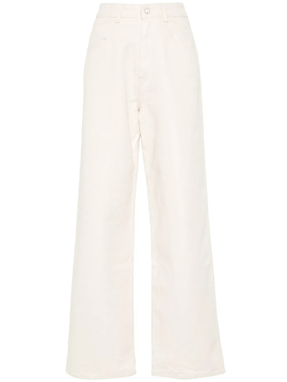 High-Waisted Straight-Leg Jeans