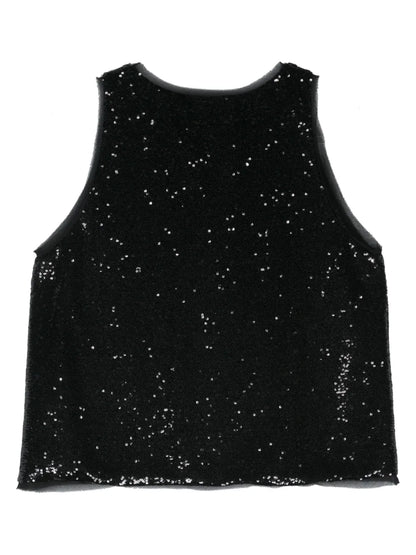 Sequin-Embellished Blouse