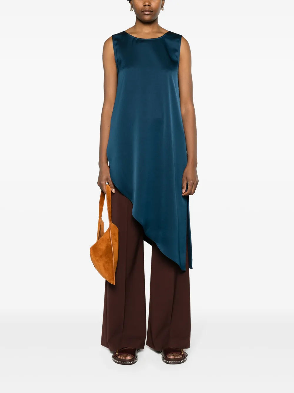 Asymmetric Sleeveless Blouse