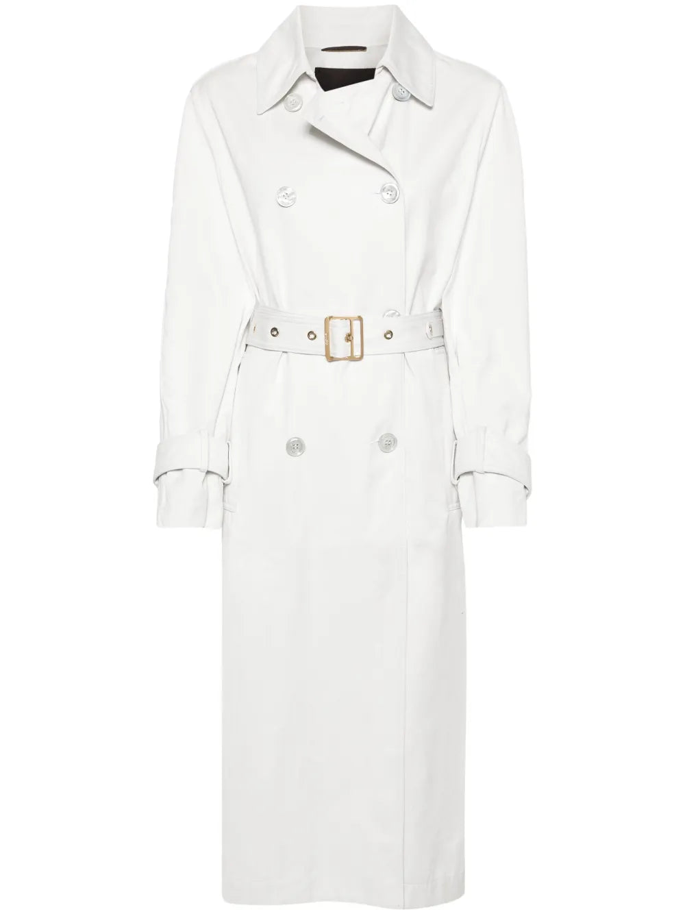 Twill Double-Breasted Trench Coat