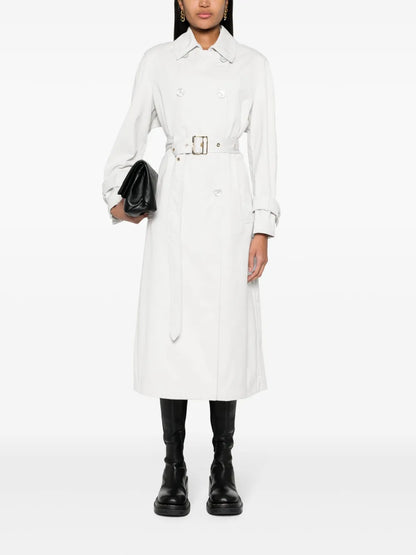 Twill Double-Breasted Trench Coat