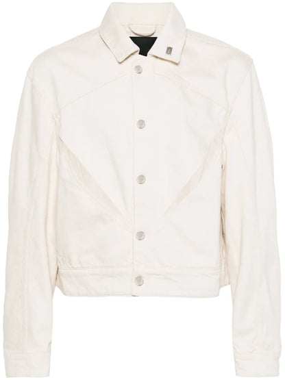 Equisetum Cut-Out Detail Denim Jacket