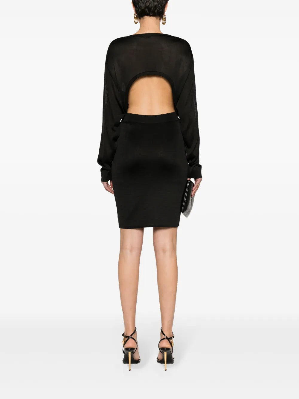 Open-Back Knitted Dress