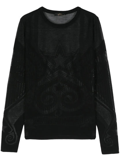 Jacquard Star-Motif Jumper