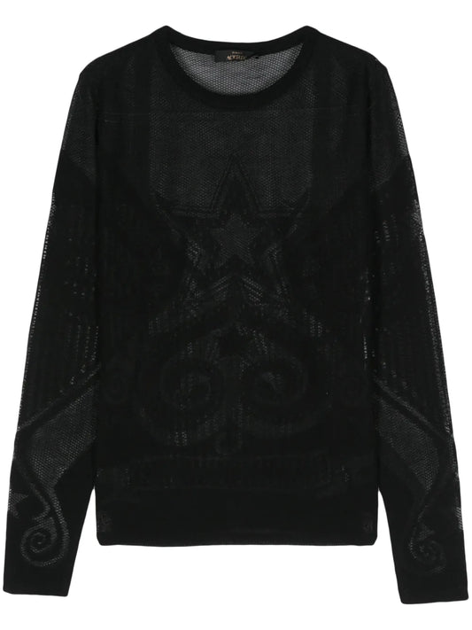 Jacquard Star-Motif Jumper