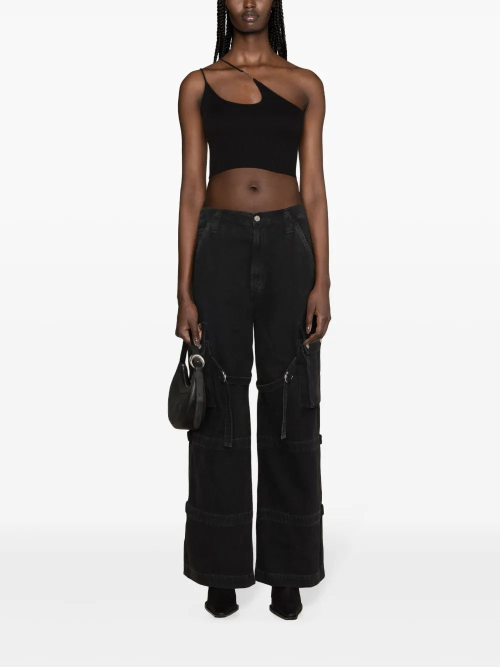 Logo-Plaque Ribbed-Knit Top