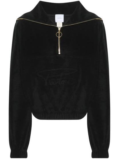 Half-Zip Terrycloth Hoodie