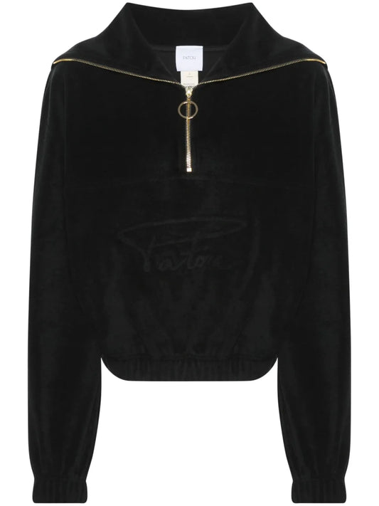 Half-Zip Terrycloth Hoodie