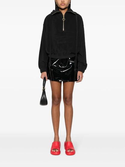 Half-Zip Terrycloth Hoodie