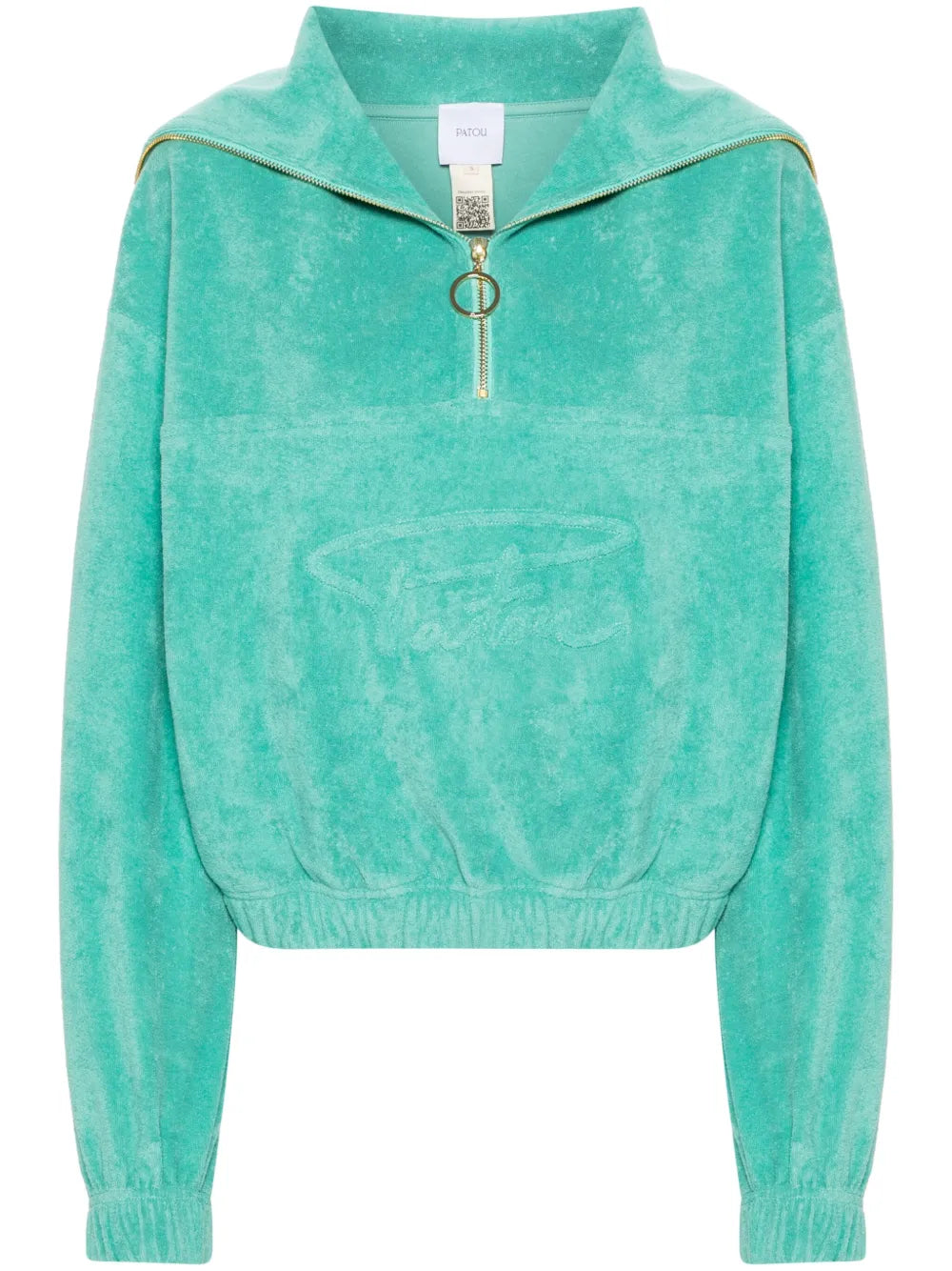 Half-Zip Terrycloth Hoodie