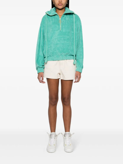 Half-Zip Terrycloth Hoodie