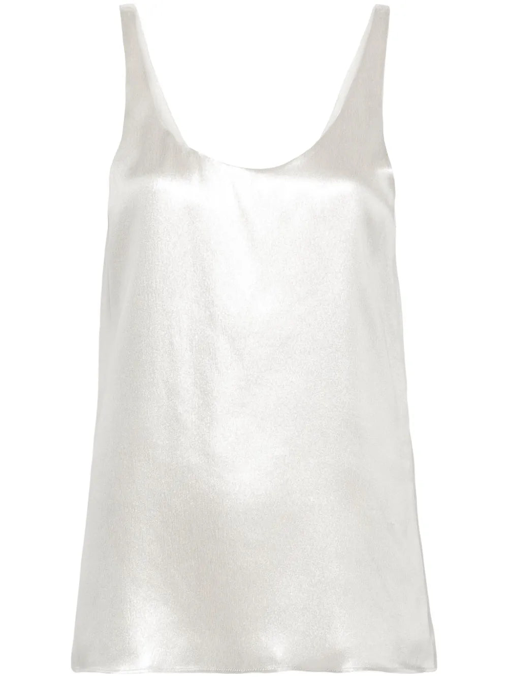 Silk-Lamé Tank Top