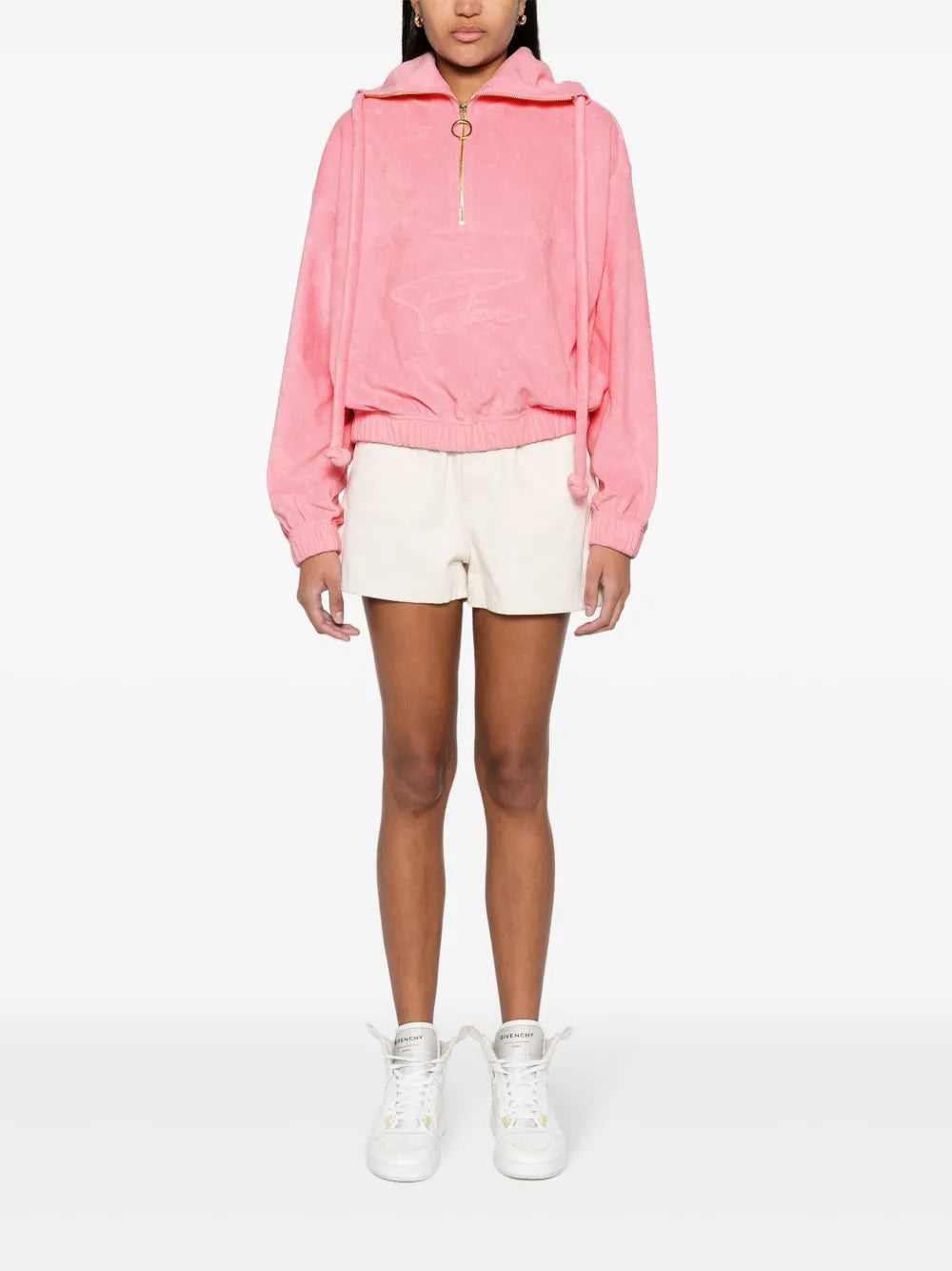 Half-Zip Terrycloth Hoodie