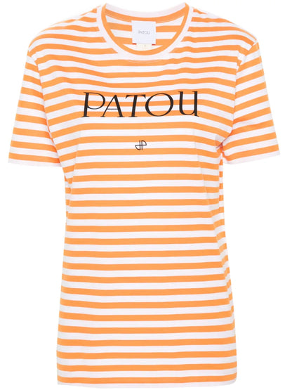 Logo-Print Striped T-Shirt