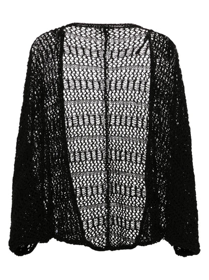 Cruz Crochet-Knit Cardigan