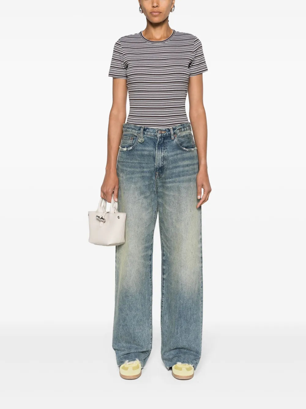 Striped Ribbed T-Shirt