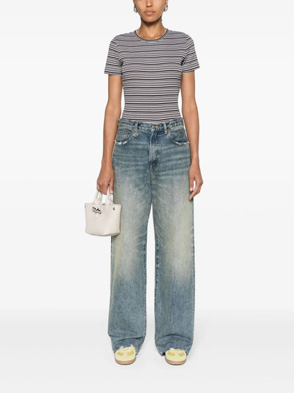Striped Ribbed T-Shirt