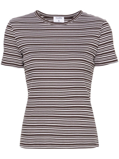 Striped Ribbed T-Shirt