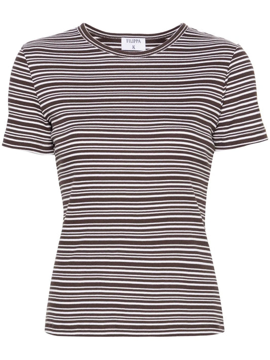 Striped Ribbed T-Shirt