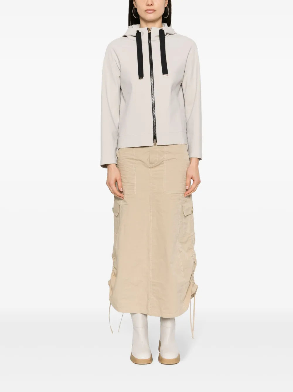 Zip-Up Hooded Jacket