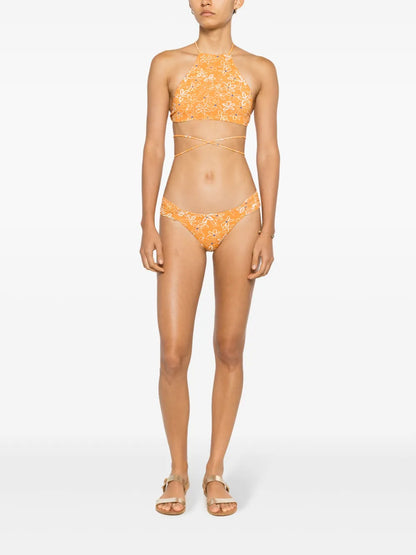 Ricy Floral-Print Bikini Bottoms