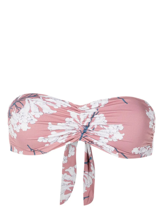 Venet Floral-Print Bikini Top