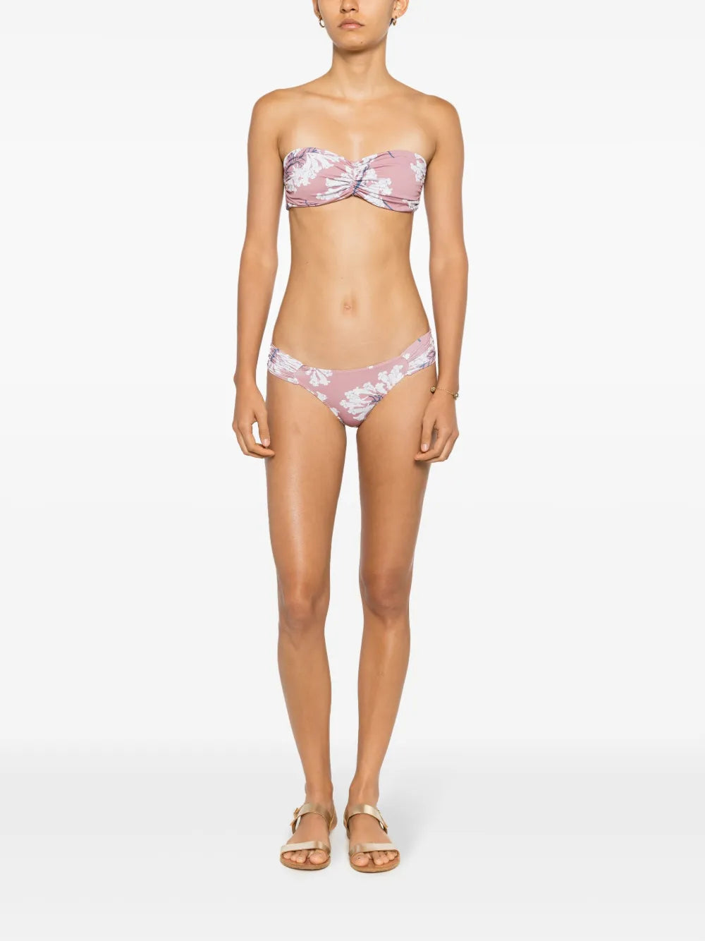 Venet Floral-Print Bikini Top