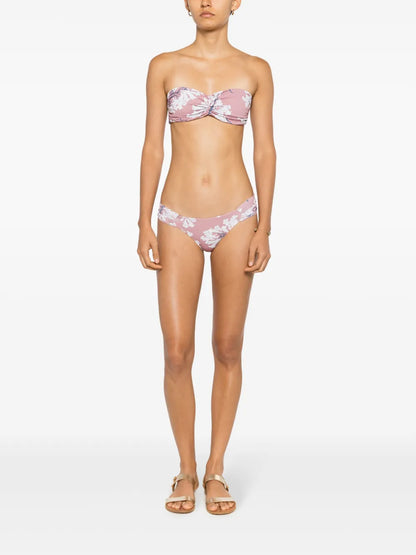 Venet Floral-Print Bikini Top