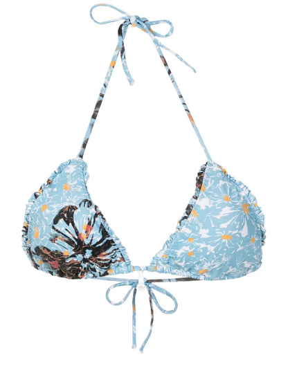 Lieve Floral-Print Bikini Top