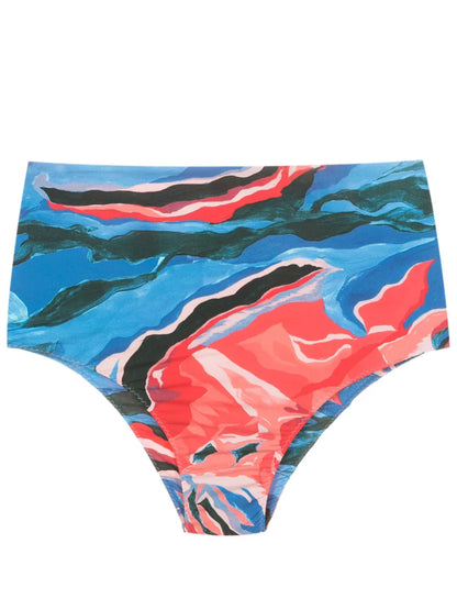Ceanna Graphic-Print Bikini Bottoms