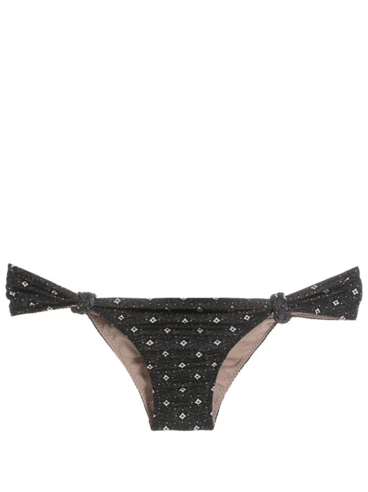 Rings Graphic-Print Bikini Bottoms