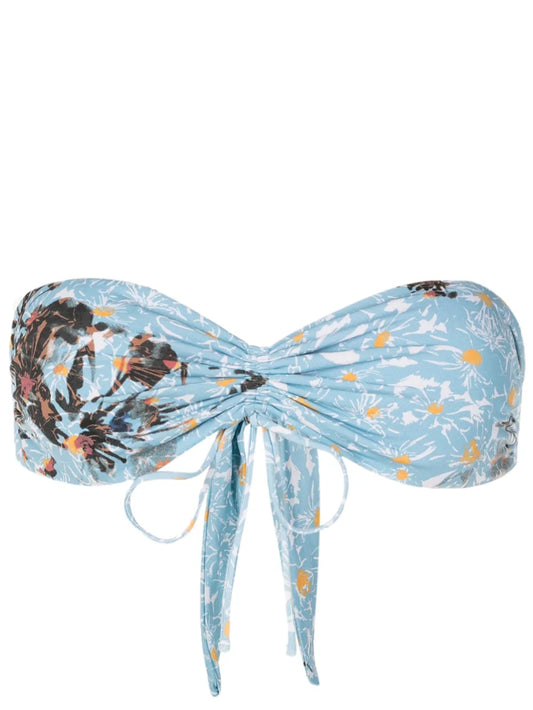 Percy Floral-Print Bikini Top