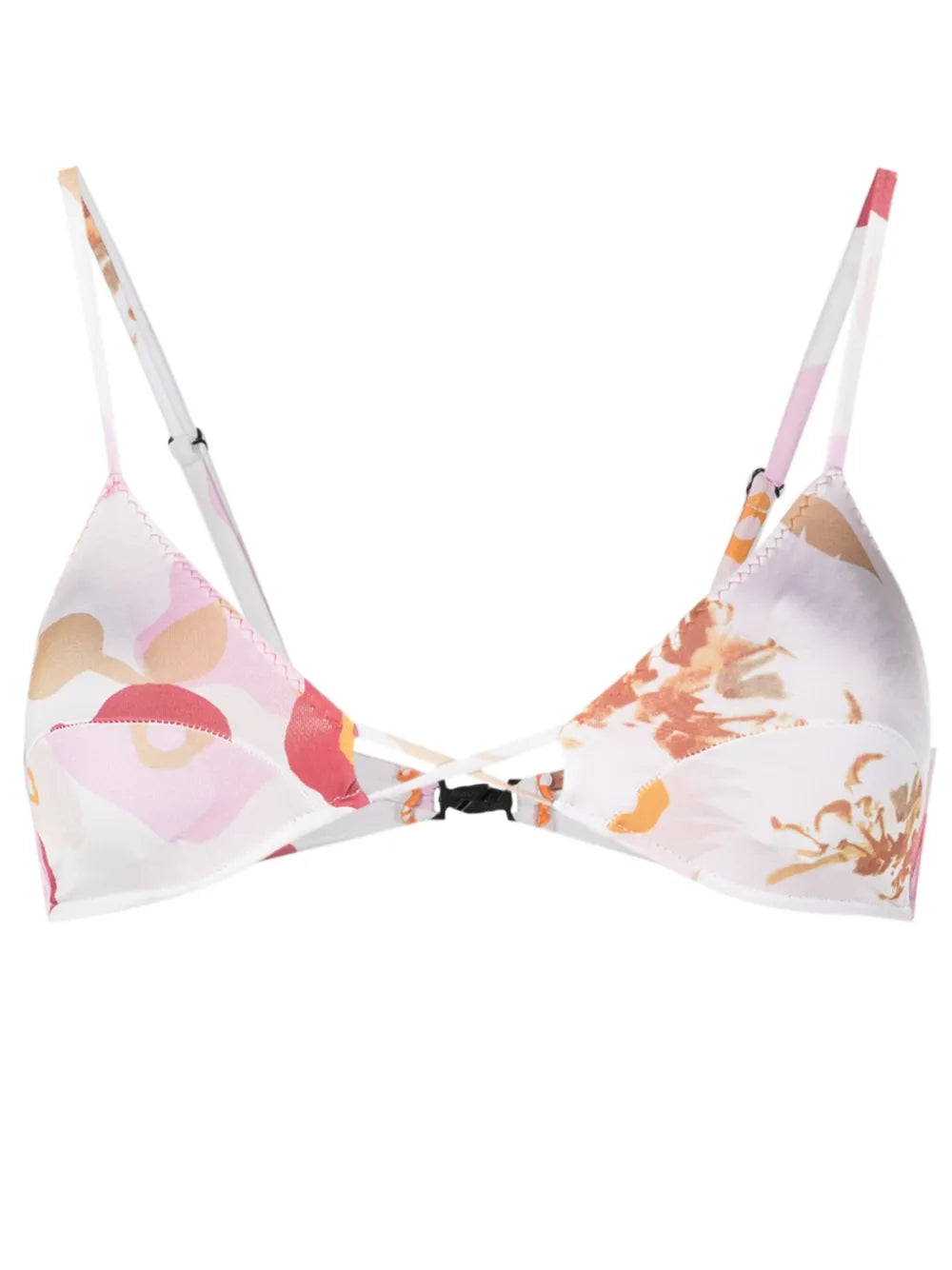 Apfel Floral-Print Bikini Top