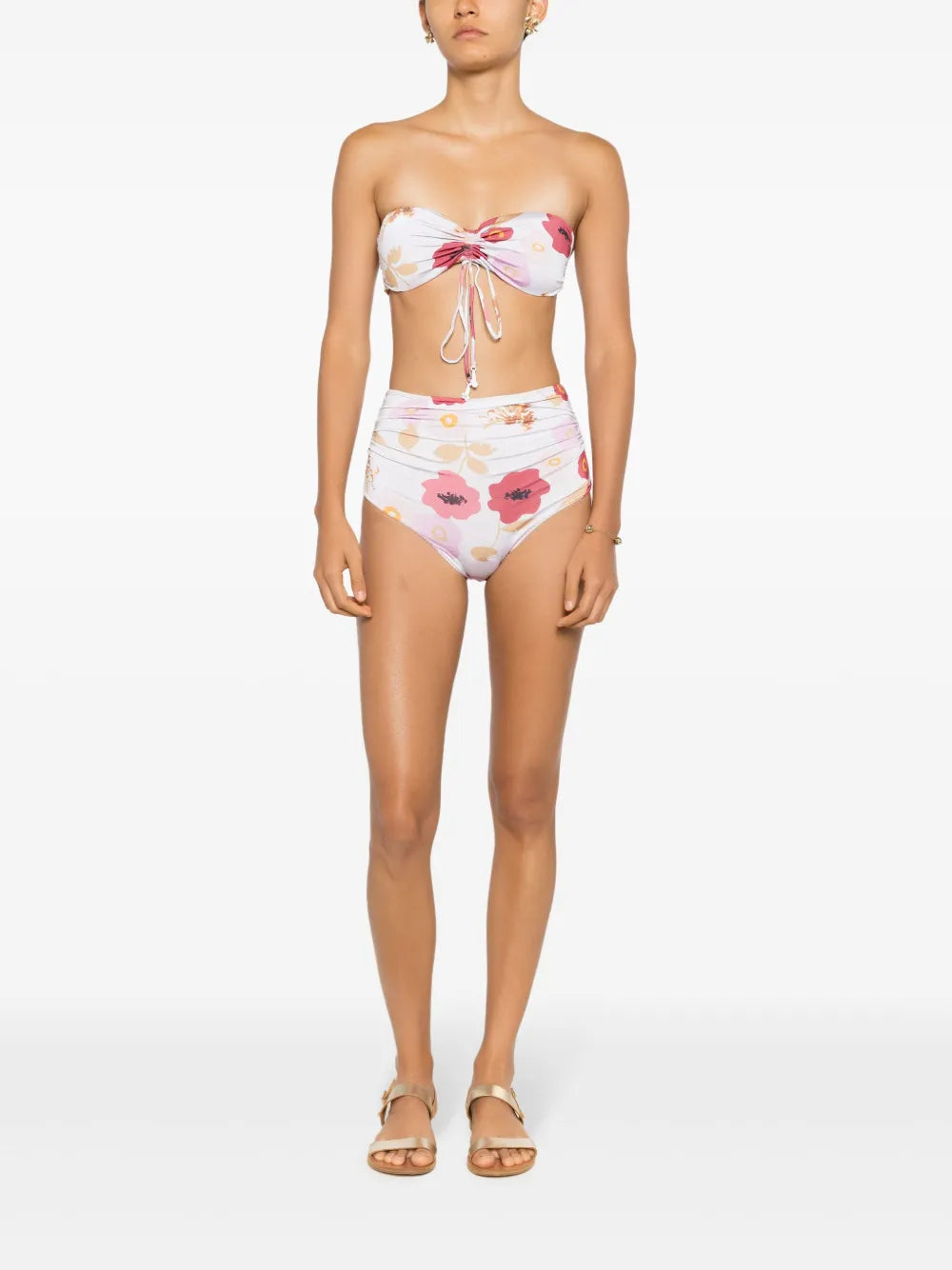 Percy Floral-Print Bikini Top