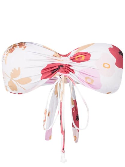 Percy Floral-Print Bikini Top