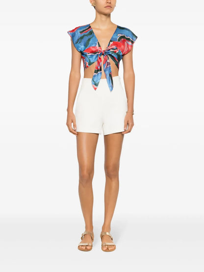 Gert Abstract-Print Crop Top