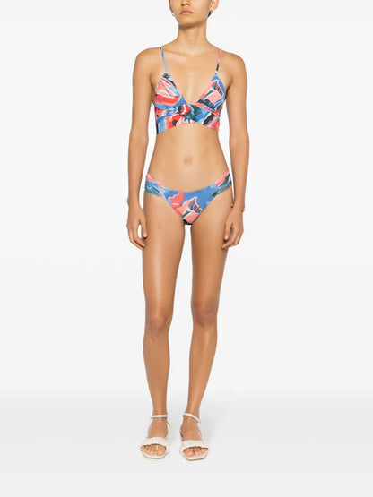Ricy Graphic-Print Bikini Bottoms