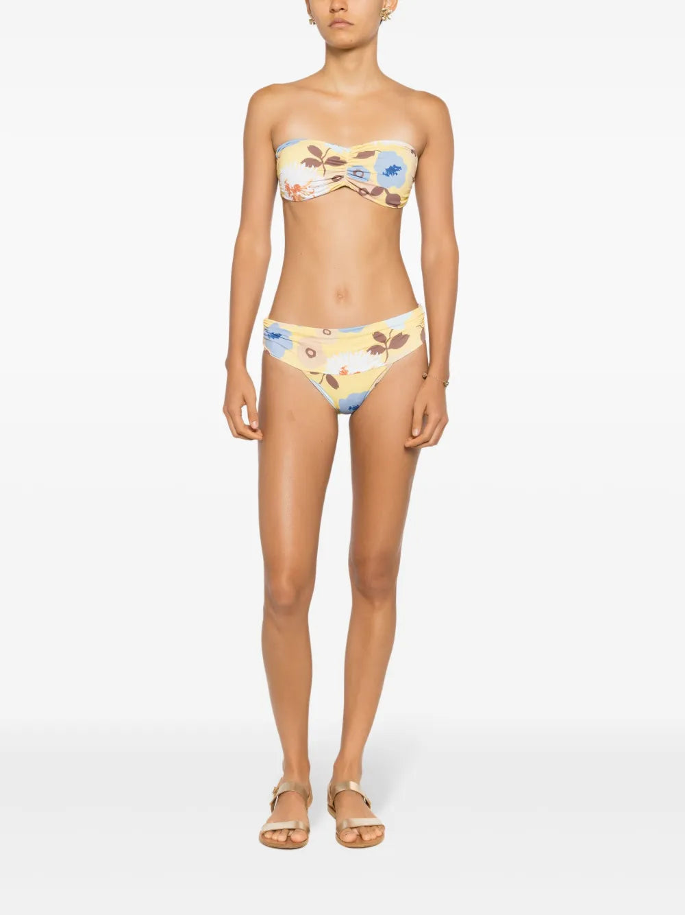 Venet Floral-Print Bikini Top