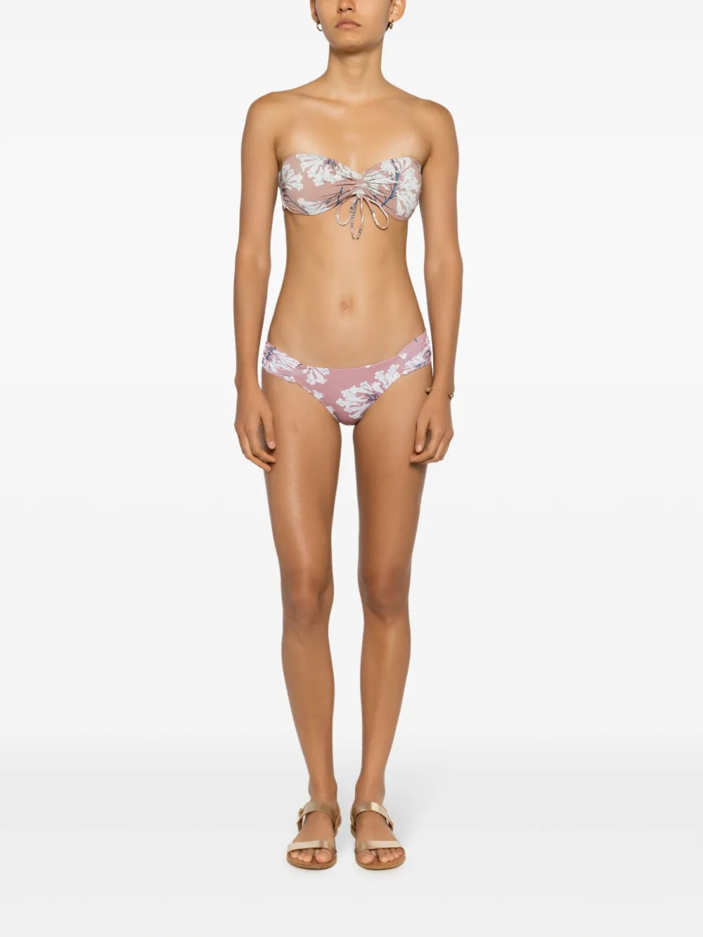 Ricy Floral-Print Bikini Bottoms