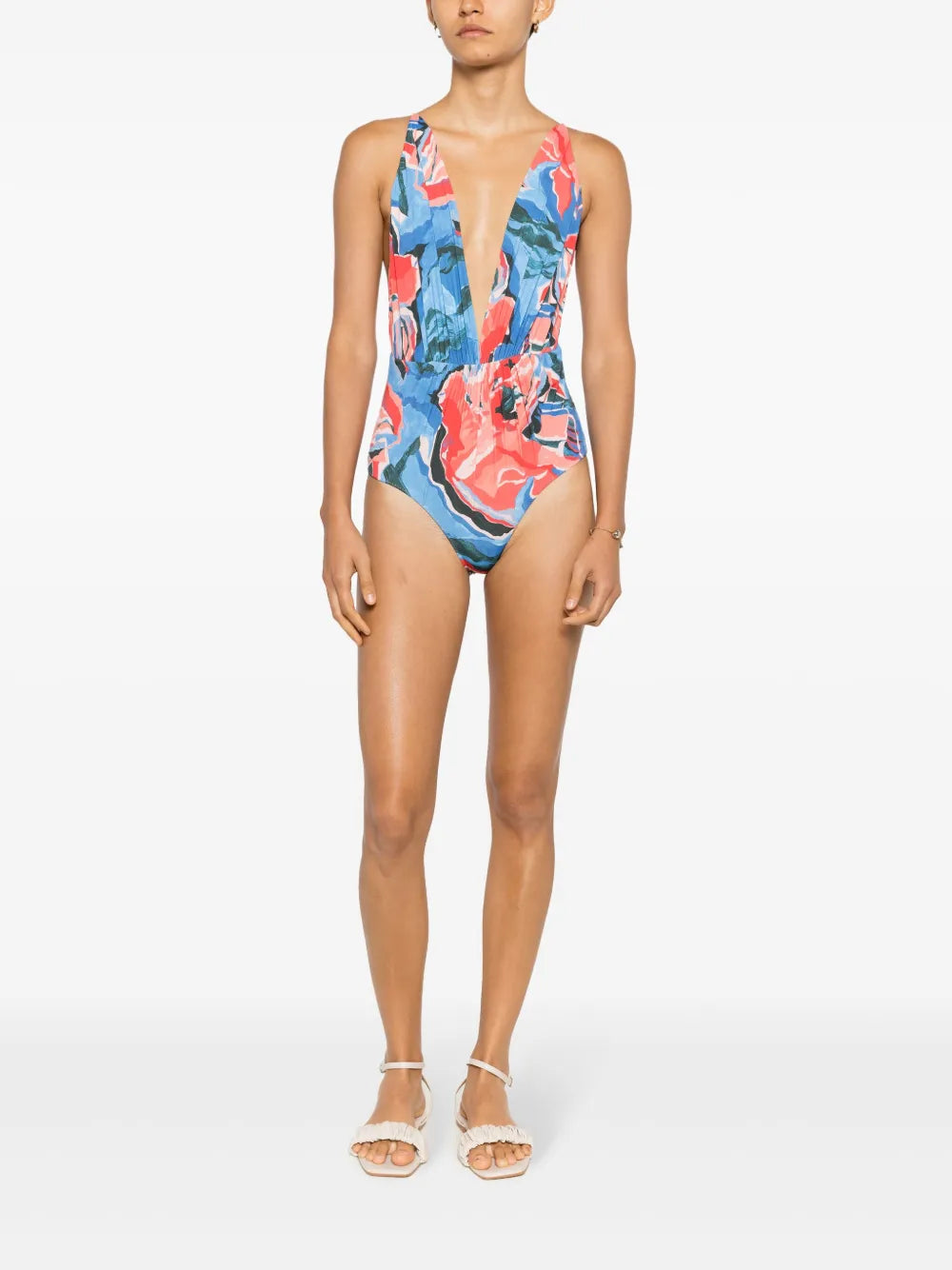 Clavert Plunging Swimsuit