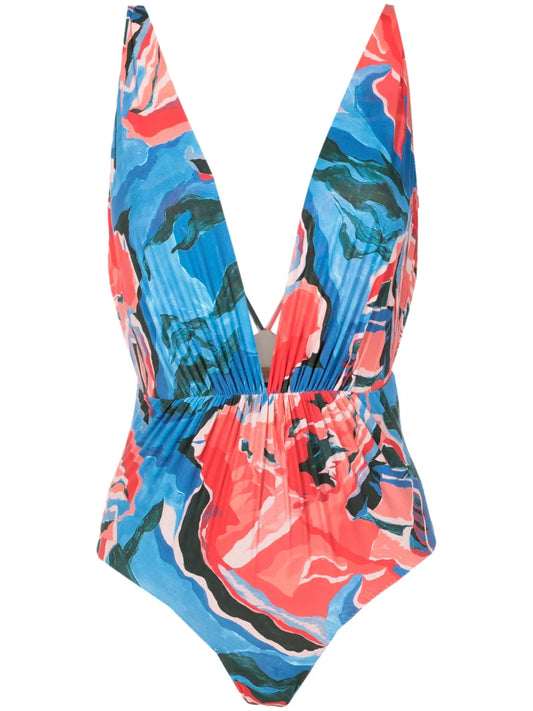 Clavert Plunging Swimsuit