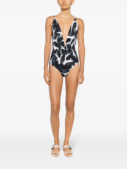 Clavert Plunging Swimsuit