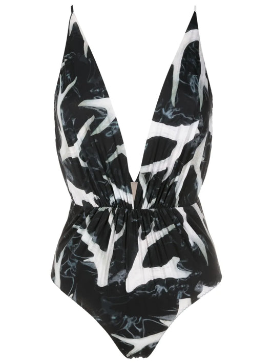 Clavert Plunging Swimsuit