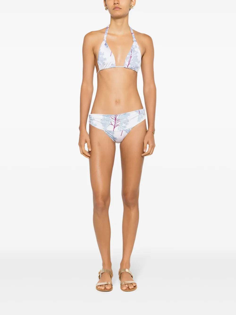 Percy Floral-Print Bikini Bottoms
