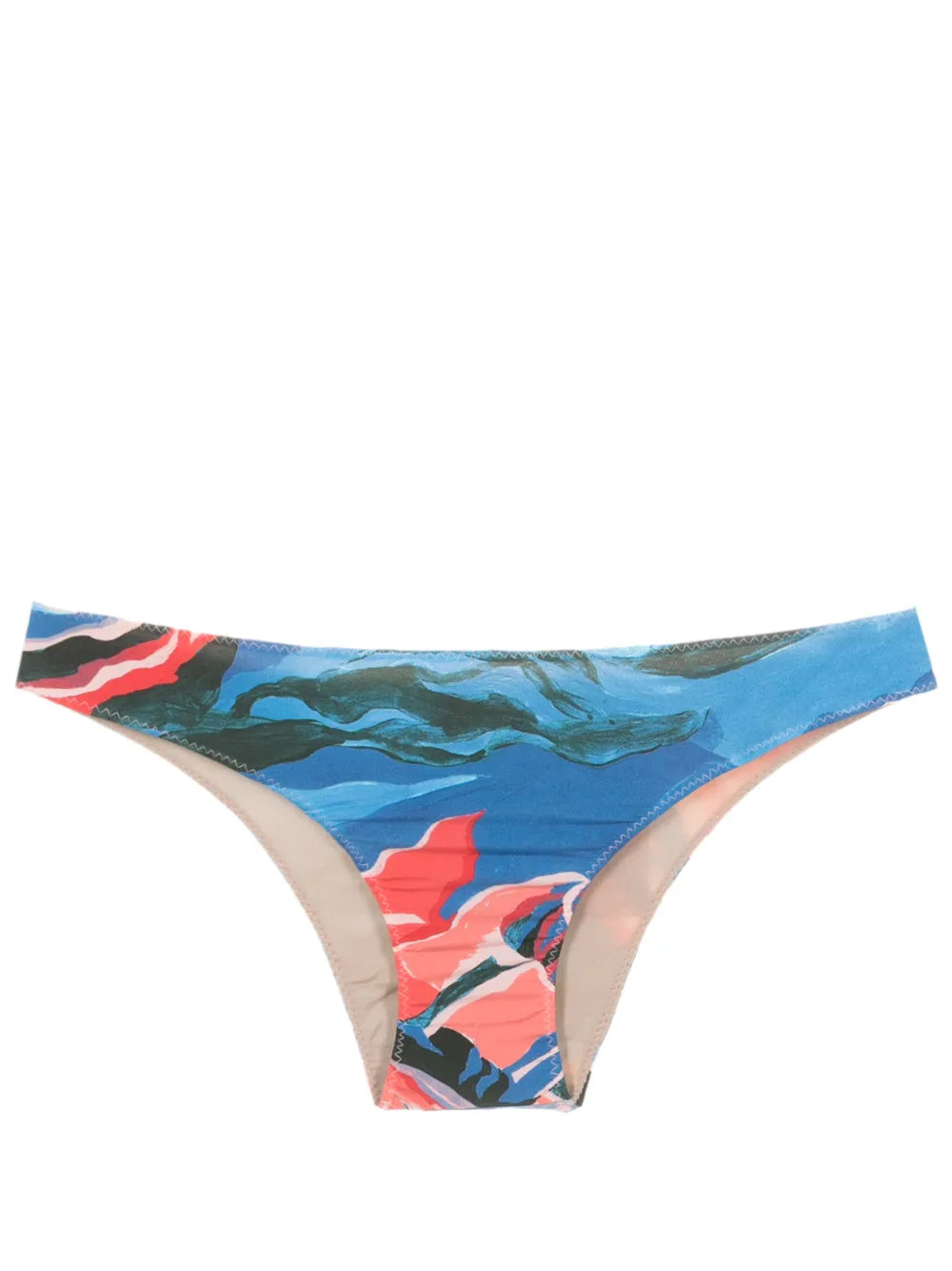 Niarchos Graphic-Print Bikini Bottoms