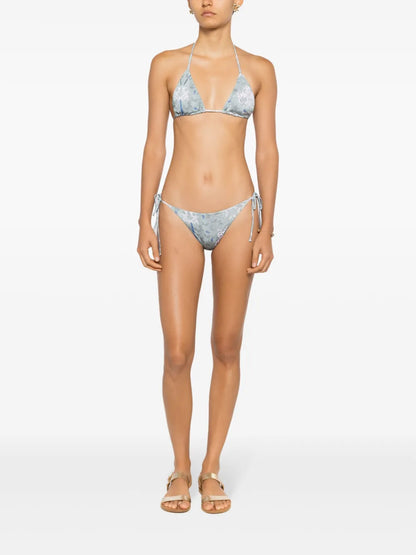 Chapin Graphic-Print Bikini Top