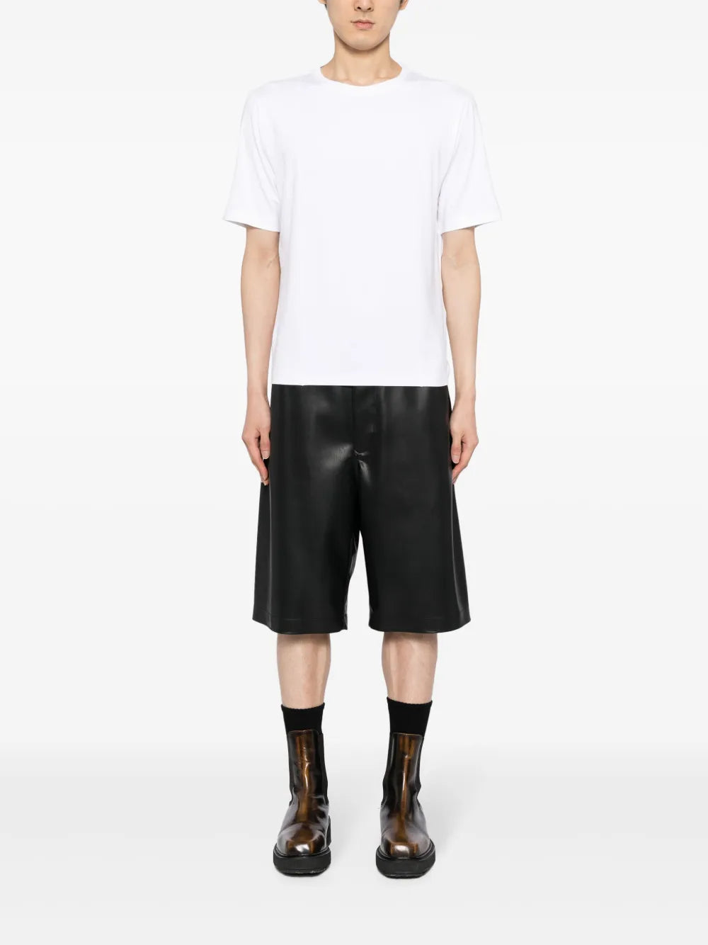 Pleat-Detail Cotton T-Shirt