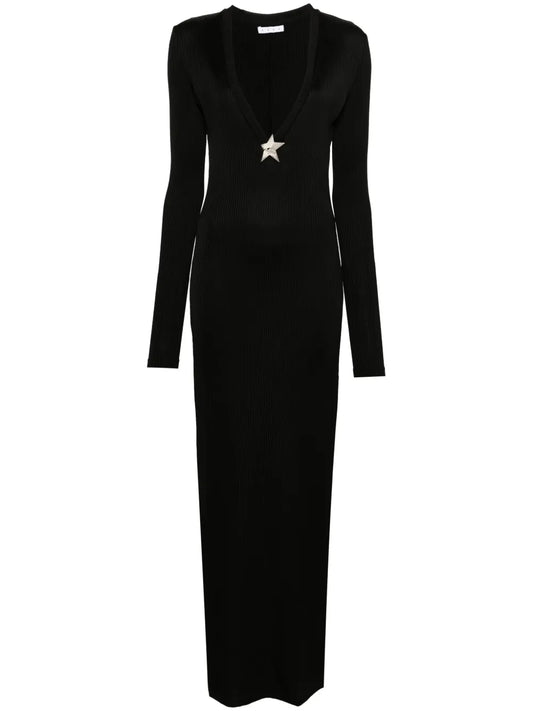 Fine-Ribbed Maxi Dress
