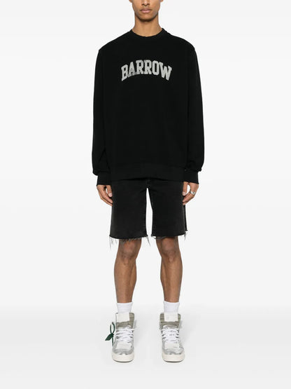 Logo-Print Distressed Sweatshirt