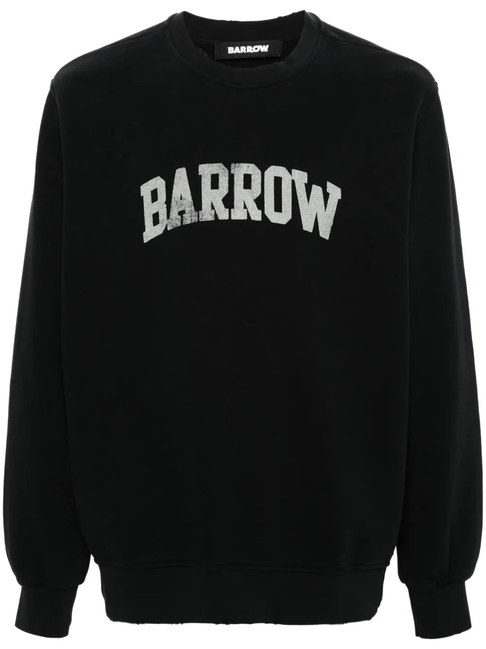 Logo-Print Distressed Sweatshirt